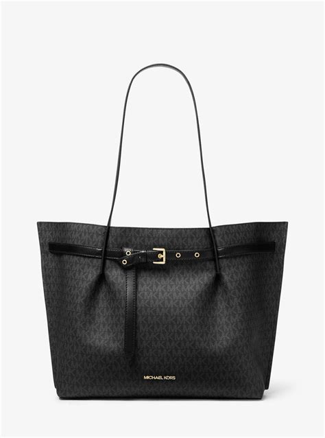 michael kors emilia large logo tote bag